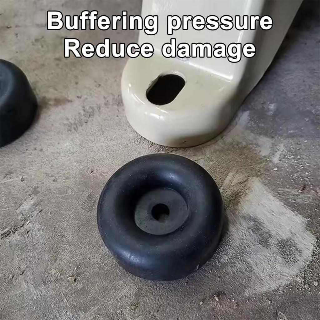 Mandark 4PCS Trailer Ramp Door Bumper, 2.5 Inches Rubber Round Car Bump Stops, Vehicle Vibration Damping Pad Guards Replacement Accessories,