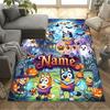 Bluey Adventures Customize Text Area Rug Perfect for Study room Foyer Dormitory Kitchen Antislip Carpet Office home decor Perfect Gift for Women/Men