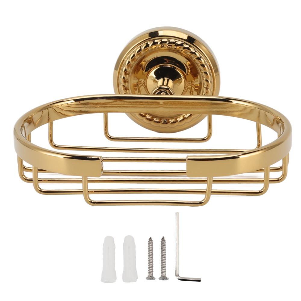 Golden Soap Basket Copper Soap Dish Durable Soap Holder Space Saving