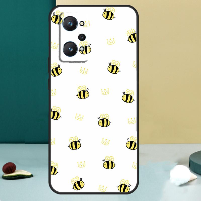 Bee Bumblebee Pattern For Realme 13 12 10 11 14 Pro Plus GT 6 5 6T GT7 Pro C55 C53 C51 C21Y C25S C75 C67 C61 Case