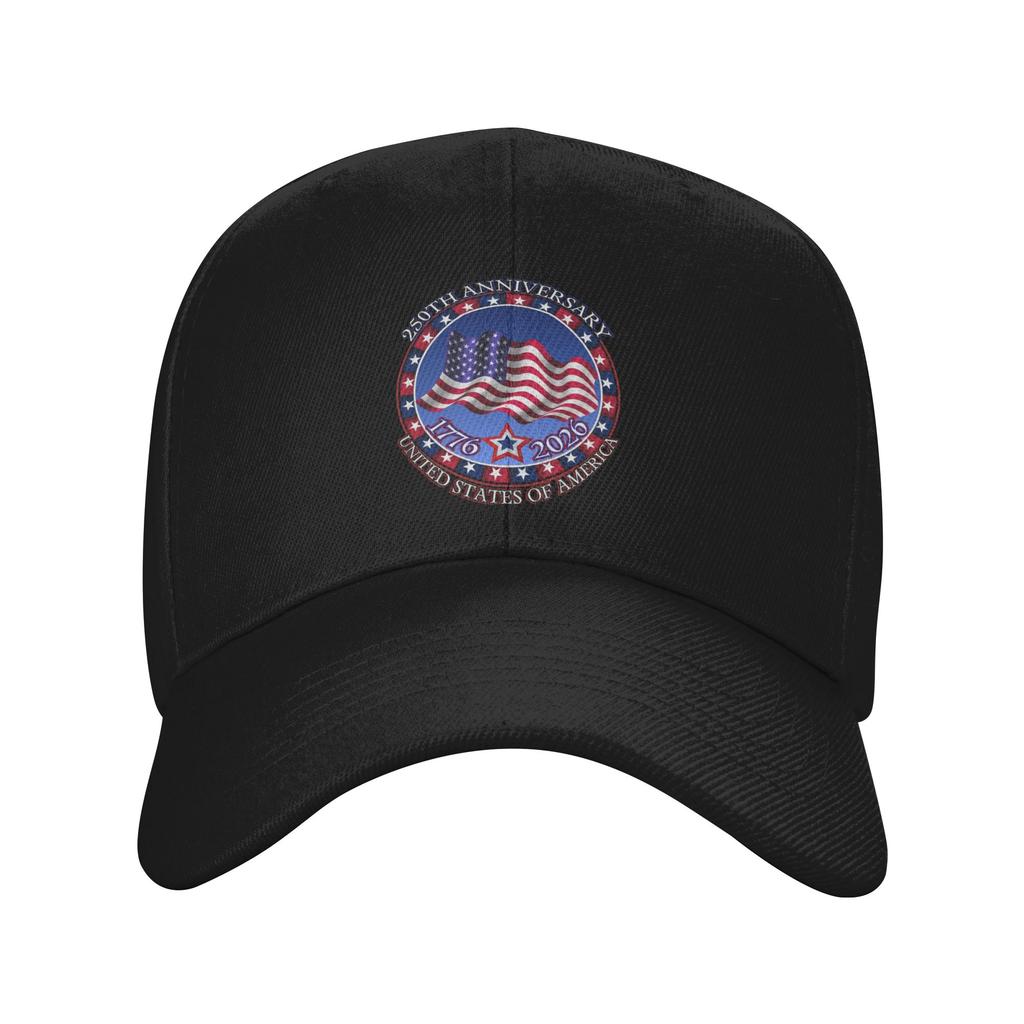 America  Year Anniversary  Cap Unisex Summer Wear  Snapback Cap Adjustable