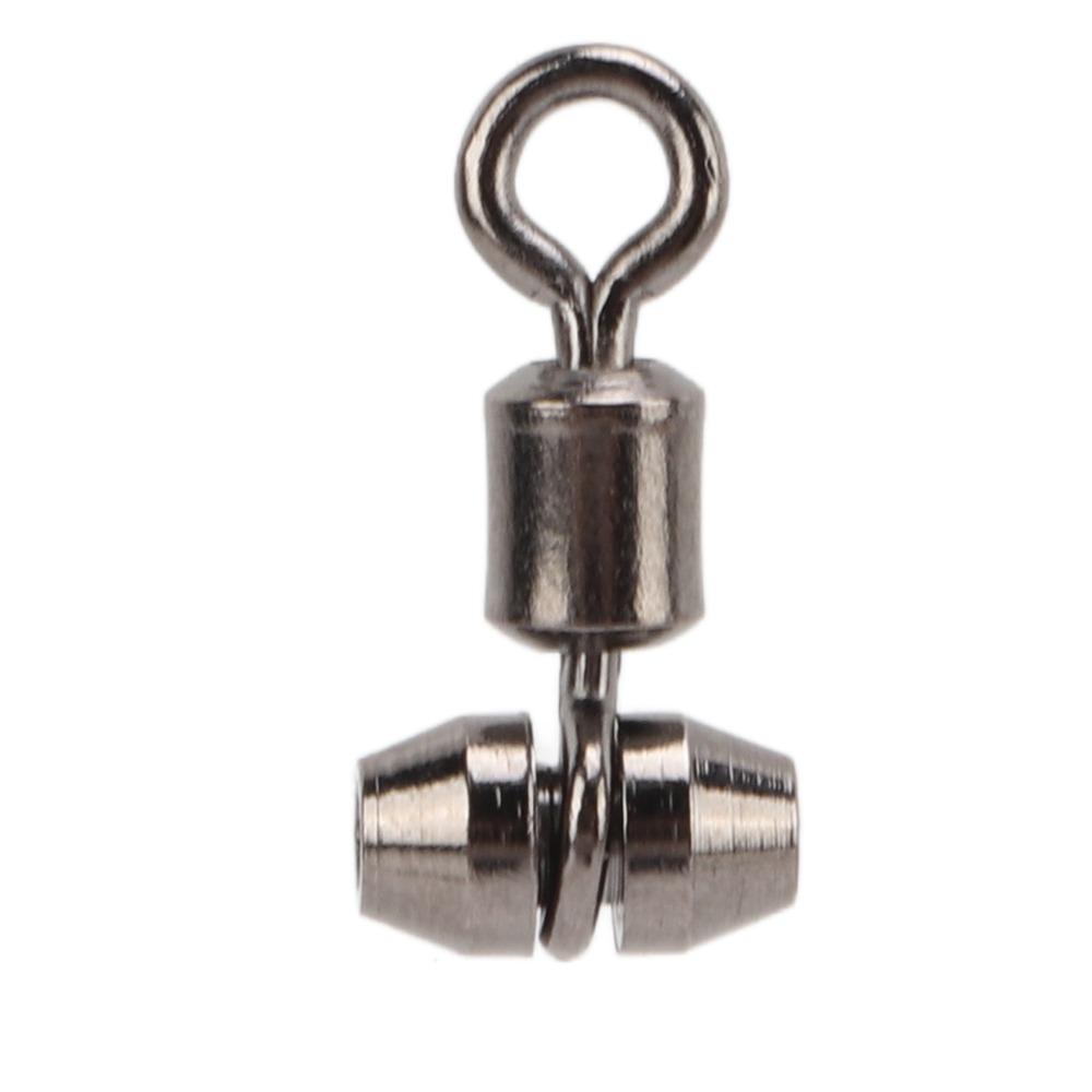 10pcs T Turn Fishing Connectors Mental Fishing Rolling Swivel Triple Swivel  Cross Line Fishing