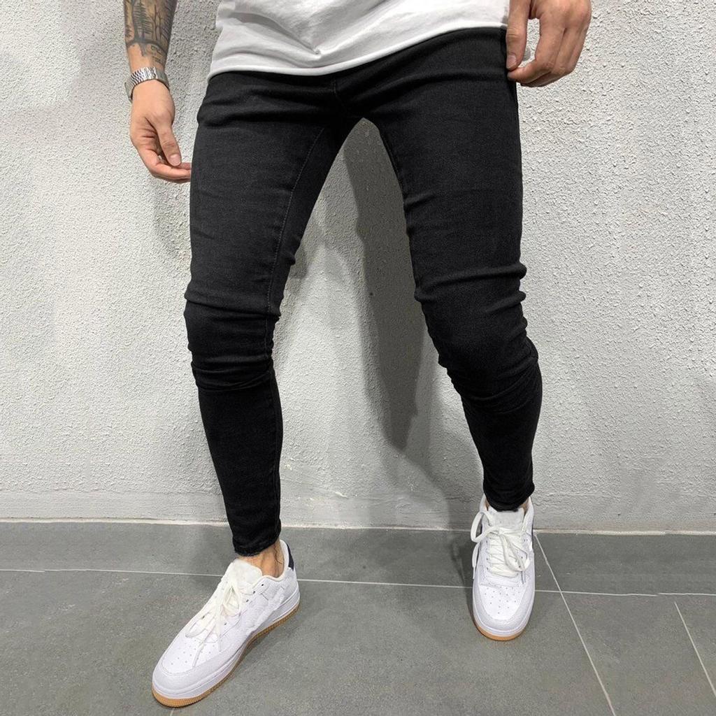 Herren Casual Fitness Solid Bodybuilding Pocket Skin Ganzkörper-Sporthose