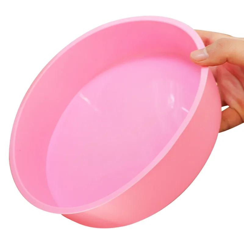 8 Inch Silicone Round Cake Pan Non-stick Baking Mould Bakeware Tray Bakery Baking Pan Home Kitchen Cake Baking Supplies