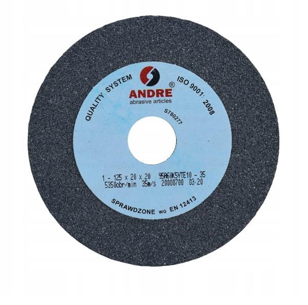 Andre Ściernica Płaska 125Mm X 20Mm X 20Mm 95A60K5Vte10-35 Szara "Typ 1"