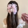 Acrylic flower butterfly fringed hairpin exquisite fashion grab clip high sense super fairy versatile hair accessories