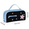 Cute Pencil Case Pouch With Handle Large Capacity Pen Box Holder Organizer For Office Workspace Supplies Desk Accessories