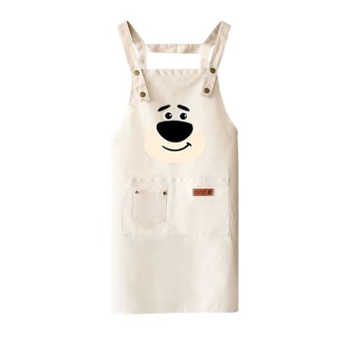 hgTUP Lotso Work Apron, Lotso for Nursery Teachers and Adults, Cooking Apron