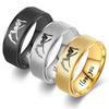 I Love You Hand In Hand Promise Engagement Wedding Couples Anniversary Stainless Steel Ring Women Men Fashion Charm  Gift