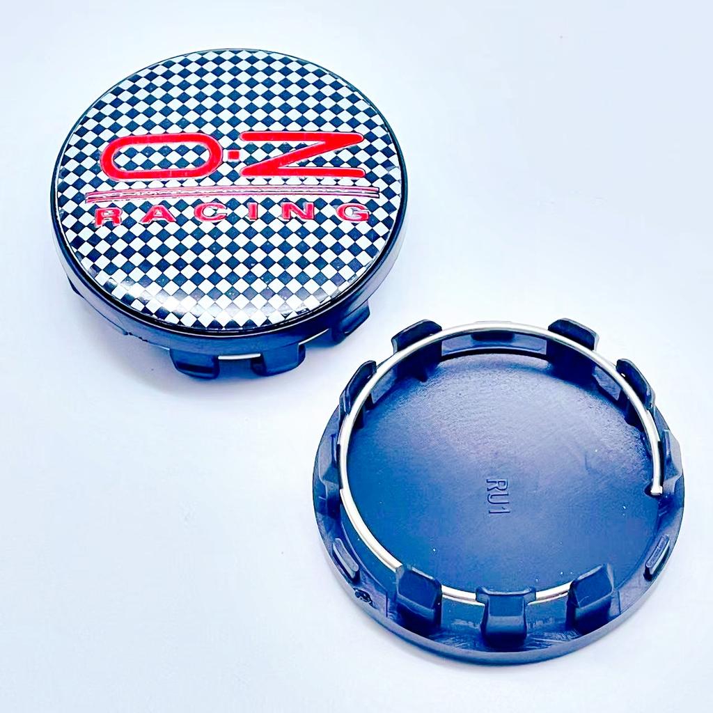 4 szt. 59 mm Stylizacja Samochodu OZ Racing O.Z Logo Dekielki Środkowe Piast Kół Samochodowych Naklejka Ozdoba Pokrywy Felgi Odznaka Emblemat Akcesoria Samochodowe