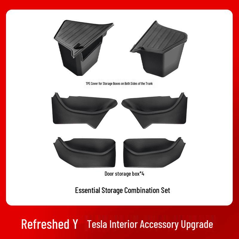 Compatible Storage Box for Tesla Model Y/3/YL Door  Trunk