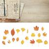 Leaf Scrapbook Stickers Decorative PET Fall Leaves Scrapbooking Decals for Journaling Photo Album 40pcs