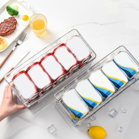 

Стойка для холодильника двухслойная пластиковая стойка для пивных банок большой емкости для холодильника для дома