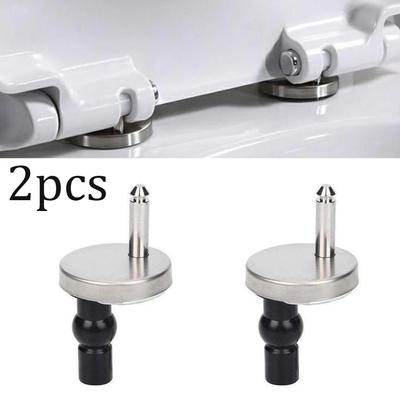 2 peças Assentos de Vaso Sanitário Dobradiça de Fixação Superior Dobradiças de Assento de Vaso Sanitário Conector de Fechamento Suave Liberação Acessório Rápido Substituição Pinos de Parafuso Ferragens
