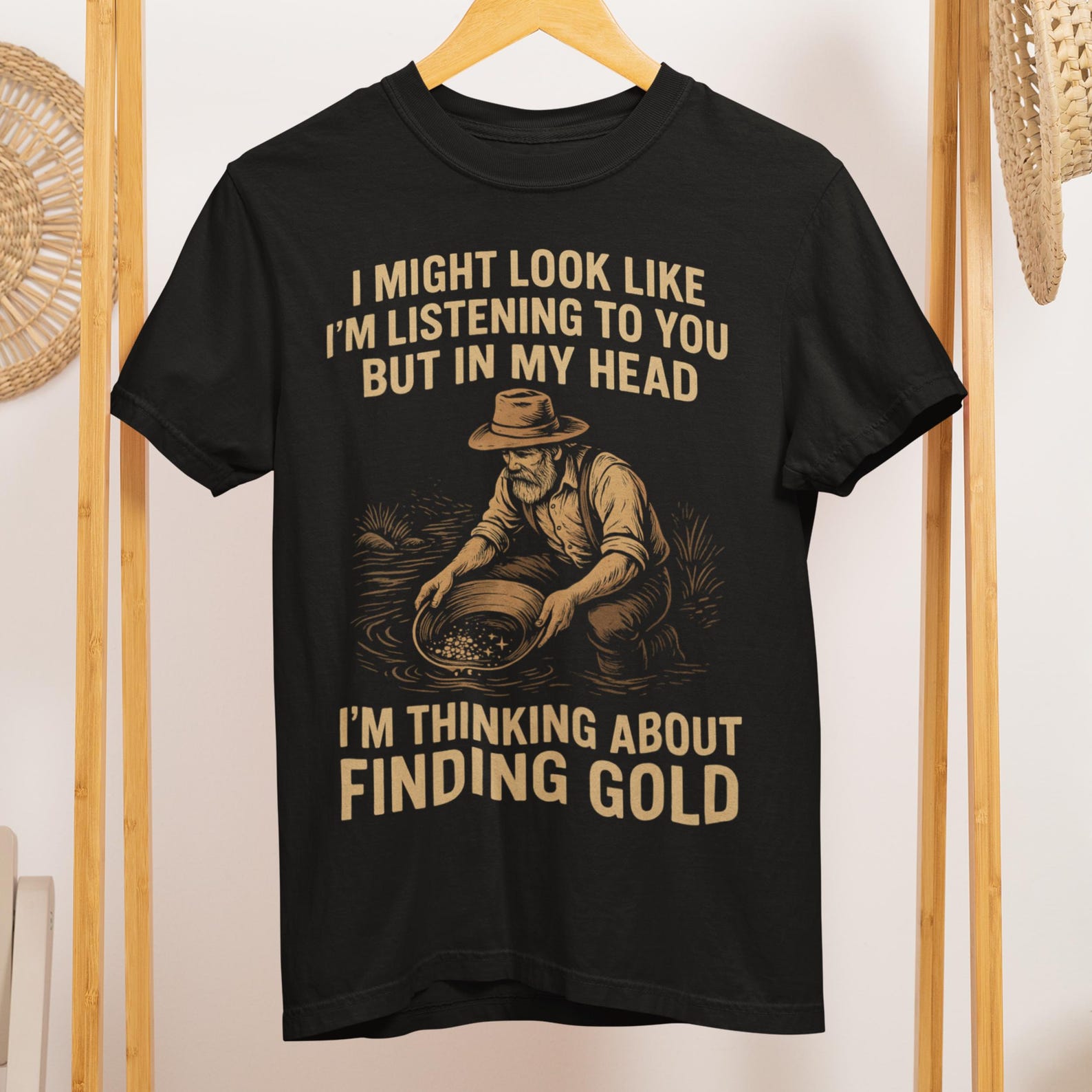 Gold Prospector T-Shirt | Funny Miner Gift, Treasure Hunter Tee 2XL