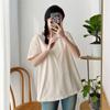 Johnature Solid Color Casual Women T-Shirts Summer Simple O-neck Pullover All Match Loose 3 Colors Female Tops