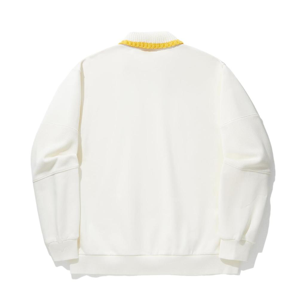 Li-Ning Unisex 'Jin Dou Jin' Graphic Crew Sweatshirt Off-White AWDU335-4