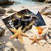 Custom Name Personalized BLEACH Print Beach Towel, for Trip Camping Beach Party Home Decor, Birthday Gift for Family & Friends