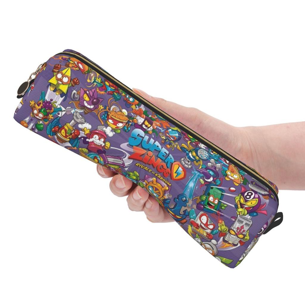 Creative Super Zings Pencil Case Funny Superzings Pencilcases Pen for Student Large Storage Bag School Supplies Gifts Stationery