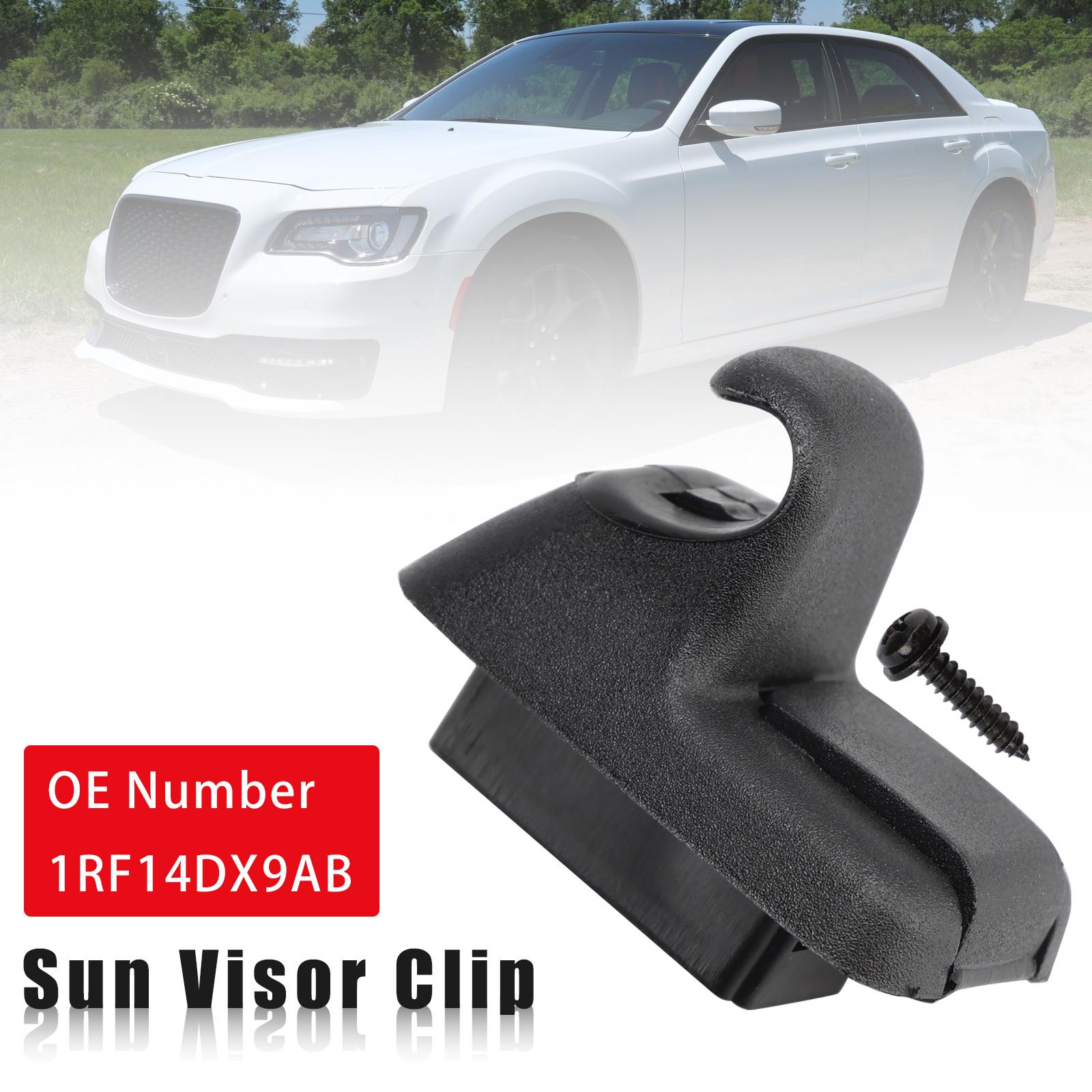 

Black Sun Visor Clip 1RF14DX9AB Fit For Chrysler 300 Dodge Charger 2011-2020