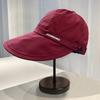 Ruth sunscreen hat women's summer can hang masks big head circumference wide brim cap outdoor quick drying bucket hat