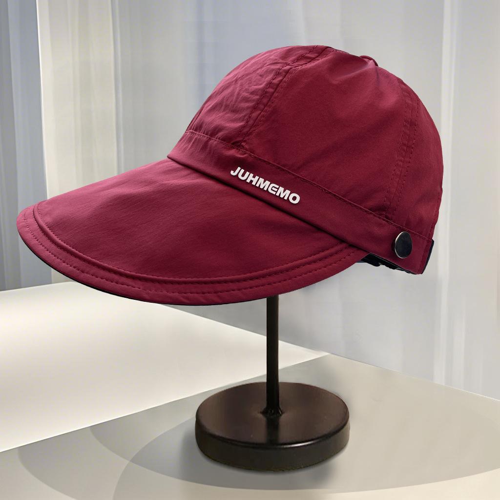 Ruth sunscreen hat women's summer can hang masks big head circumference wide brim cap outdoor quick drying bucket hat