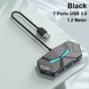 Type C USB Docking Station Colorful Light USB 3.0 HUB Splitter USB Splitter Adapter  Mouse Keyboard