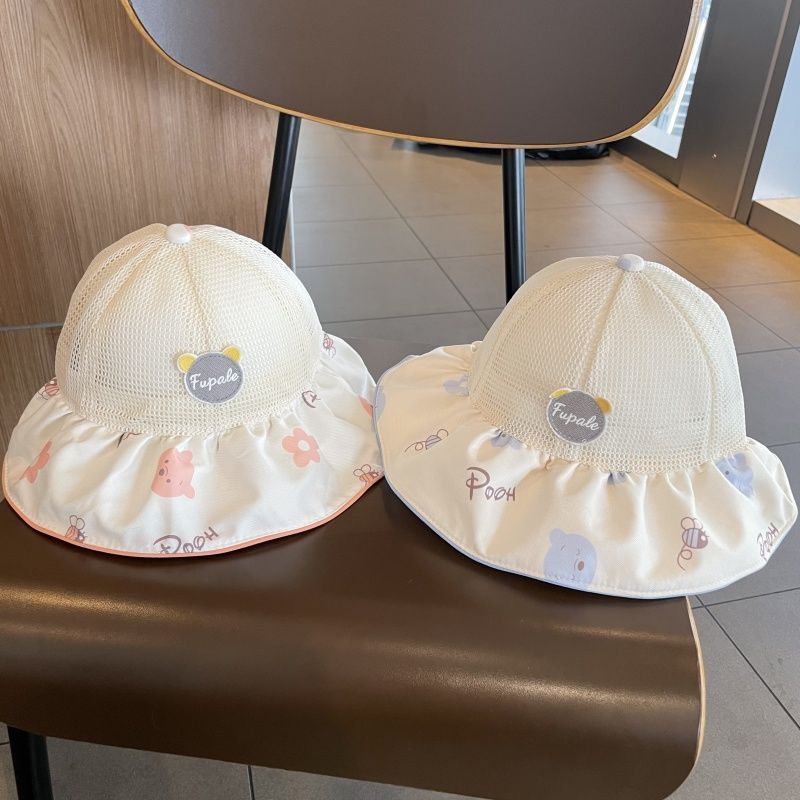 Baby Sun Hat Summer Mesh Large Brim Sun Protection For Toddler Boys Girls