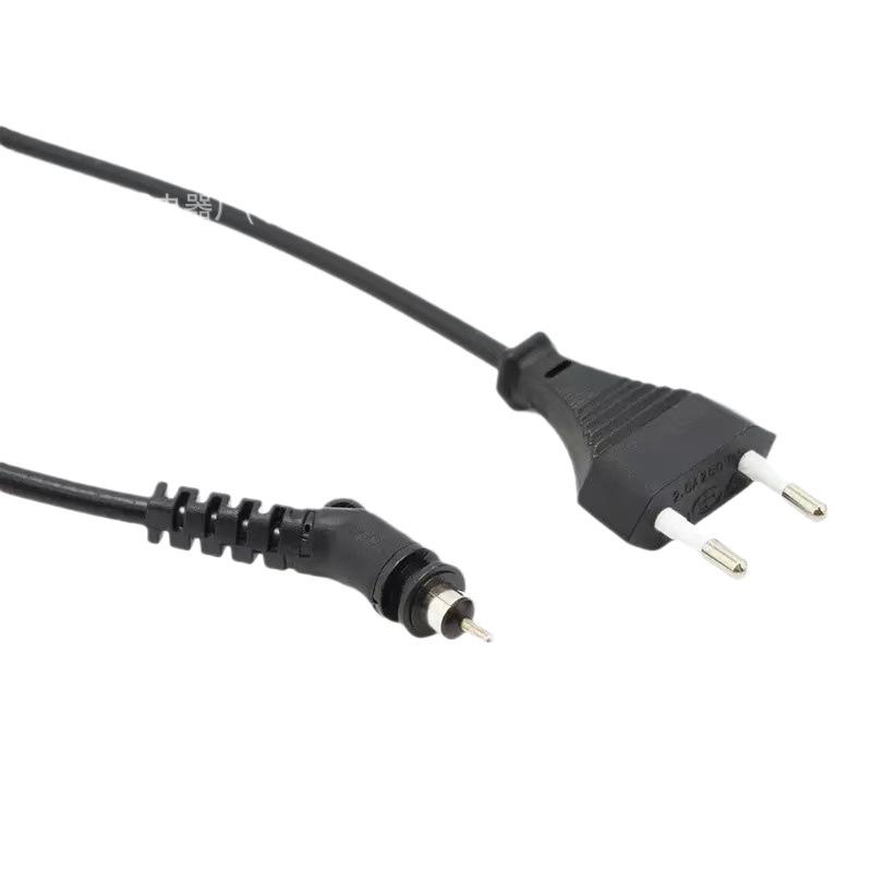 Two-Core European Round Plug Power Cord for Hair Straighteners & Curling Irons