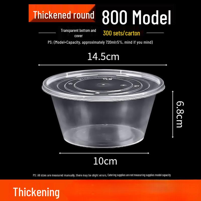 Disposable Food-Grade Plastic Takeout Containers