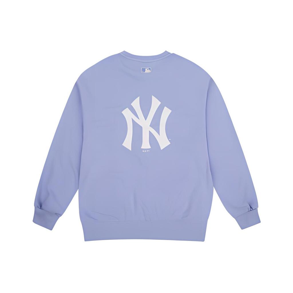 MLB NY Long Sleeve Loose Classic Printed Crewneck Sweatshirt Unisex sweatshirt Purple 31MTC2941-50V