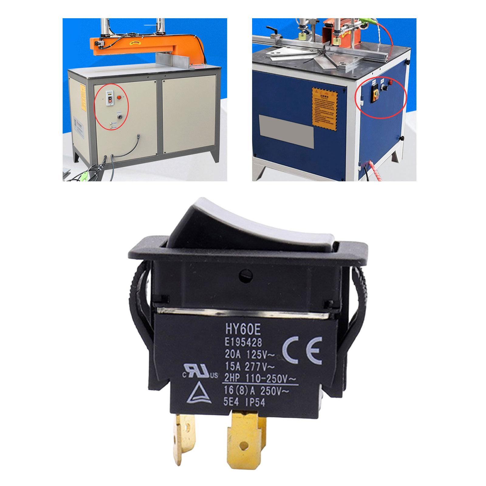 

110-250V HY60E 4 Pin Switches Boat Type Switches 4 Pin PVC Switches Simple Operation for Electrical Mechanical Equipment