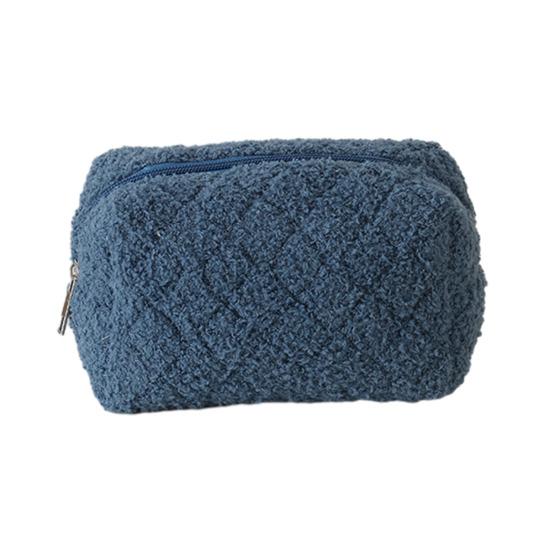 Federmäppchen Einfarbig Großes Fassungsvermögen Reißverschluss Bleistifttasche Weiches Plüsch Kinder Schreibwaren Organizer