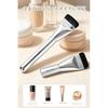 Foundation brush makeup 2-piece set spatula type flat ultra-thin high-density compatible liquid even uniform application base makeup.