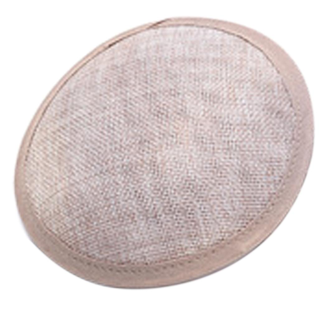 Sinamay Fascinator Base for Women DIY Headwear Millinery Party Hat Base Breathable Round Support Fascinators Accessories