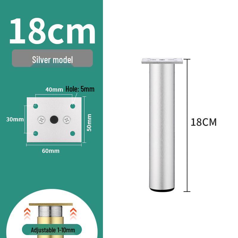 Adjustable Aluminum Alloy Cabinet & Furniture Support Legs