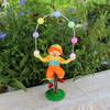 Funny Acrobatic Clown Figurine with Colorful Ball Resins Art Piece Stable Base Design For Bookshelves Or Desk