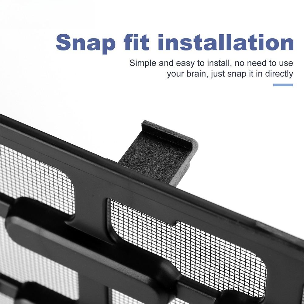 Car Front Bumper Grille Mesh Protector Cover Center Racing Grill Insect Proof Net For Mini Electric Cooper E/SE J01 EV 2024-2025