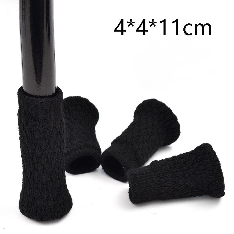 

Вязаные чехлы на ножки стула с силиконовым захватом, противоскользящие, шумопоглощающие, защитные накладки для пола, мебельные накладки 4pcs