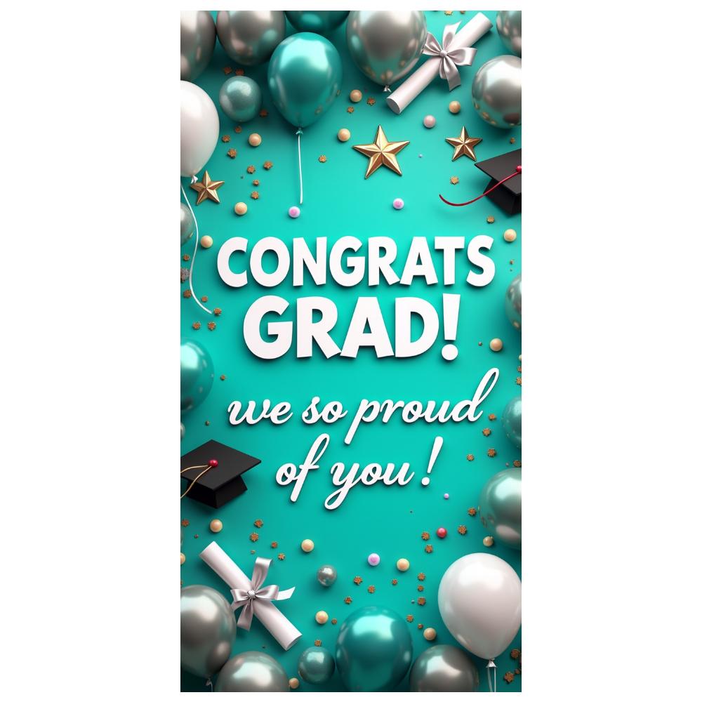 Tło na Graduation Lekkie Rekwizyty Fotograficzne Dekoracja Graduacyjna Wielokrotnego Użycia Baner Graduacyjny Na Spotkania Studenckie Na Zewnątrz