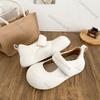 Fashion Comemore Thick-soled Cute Round Toe Mary Janes Shoes Women Spring Autumn Flat Bottom Casual Height-increasing Women's Shoes