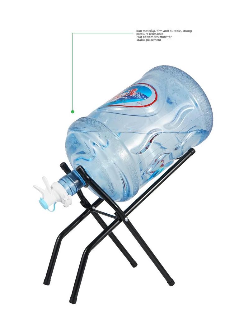 Sturdy Folding Water Bucket Rack with Dispenser for Inverted Drinking Water