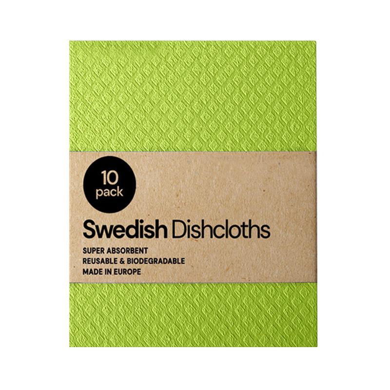 10Pc Dishcloth Magic Cleaning Cloth Kitchen Absorbent Rag Towel Cellulose Swedish Dishcloth Wood Pulp Sponge Reusable Dish Cloth