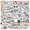 10/30/72pcs Cartoon Line Littlle Cat Stickers Cute Decals Toys DIY Suitcase Motorcycle Laptop Funny Creative Sticker Decoration