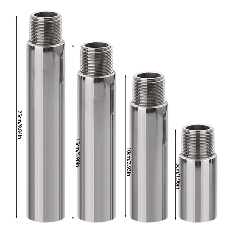 Prodloužitelné sprchové rameno 1/2palcové ocelové sprchové prodlužovací rameno Prodloužení sprchové trubky