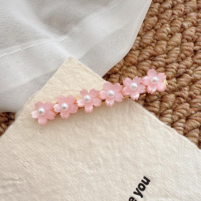 New Model Sweet Style Small Flower Diamond-Encrusted Side Hairpin, Fresh and Simple Hair Clip, High Quality