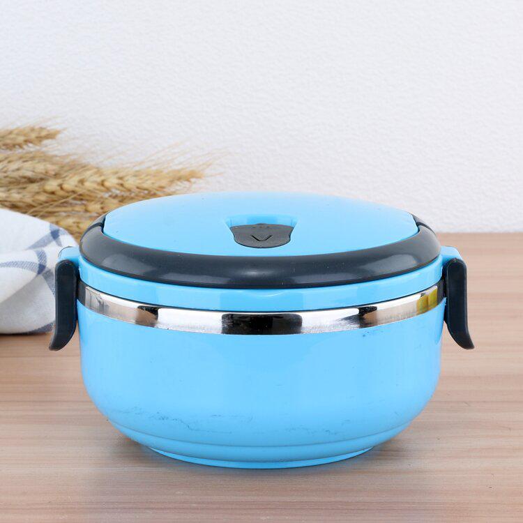 Stainless Steel Multi-layer Insulated Bento Box for Students and Office Use