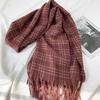 Autumn and Winter Plaid Scarf Women's Winter High-end Sense New Versatile Warm Couple Scarf Shawl Korean Explosion