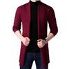 Men Cardigan Sweater Pure Color Anti-shrink Autumn Men Winter Knitting Sweater Coat for Work