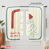 2pcs 2D Flat Printing Curtains Fun Rain Polyester Without Electricity Holiday Decorations for Festive Portraits and Party